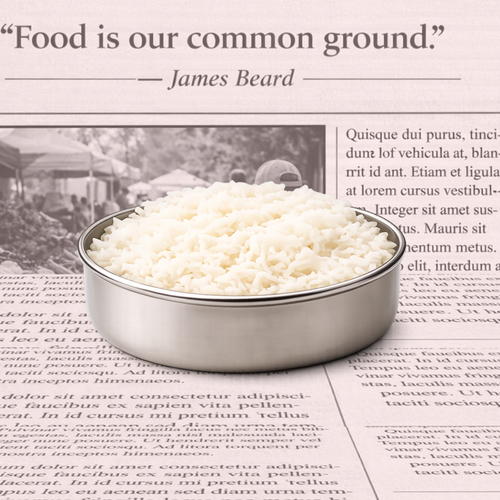 Portion of rice